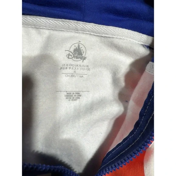 Disneyland Resort Jacket Mens Size XL Blue Hooded Full Zip 2021 Mickey - Picture 5 of 5